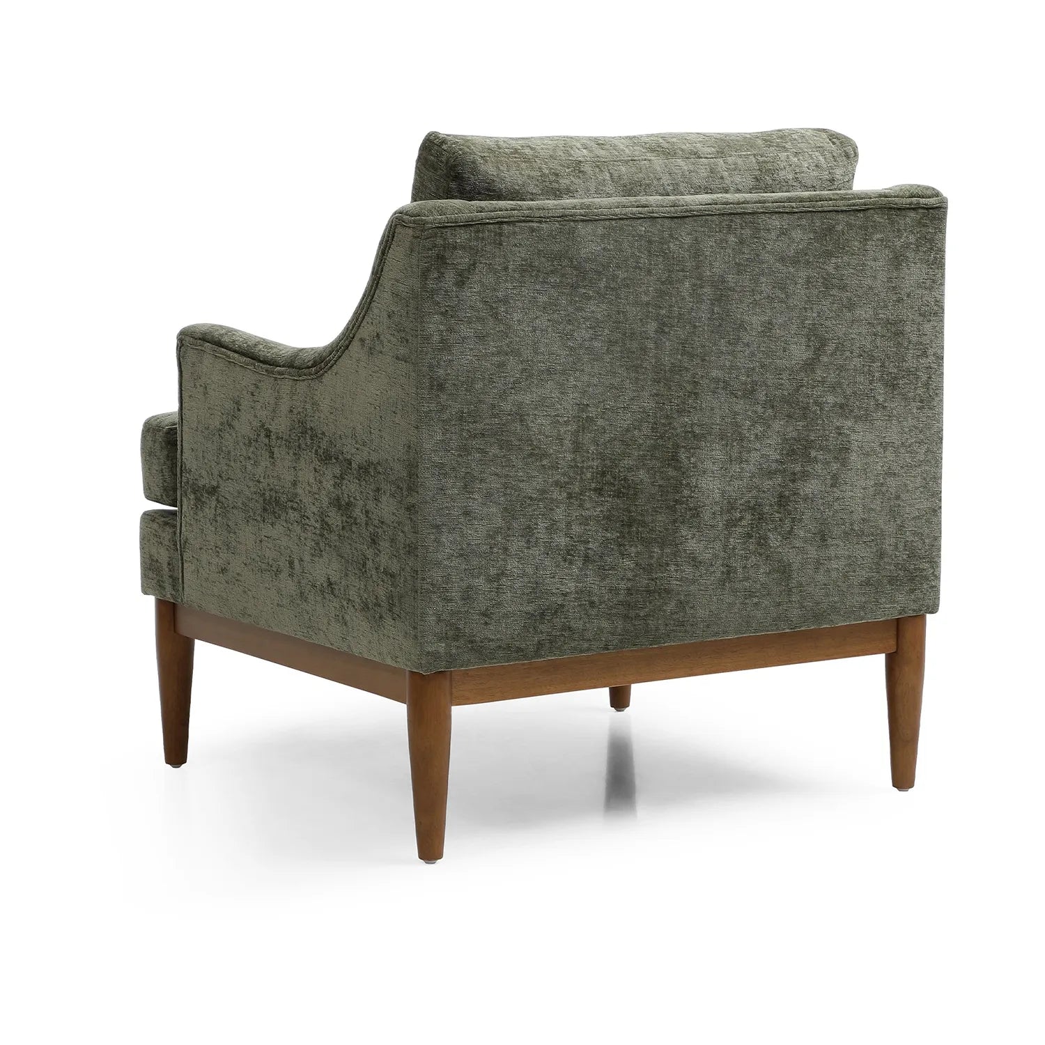 Rihanna Armchair in Olive Chenille Fabric - Pendle Village Furniture