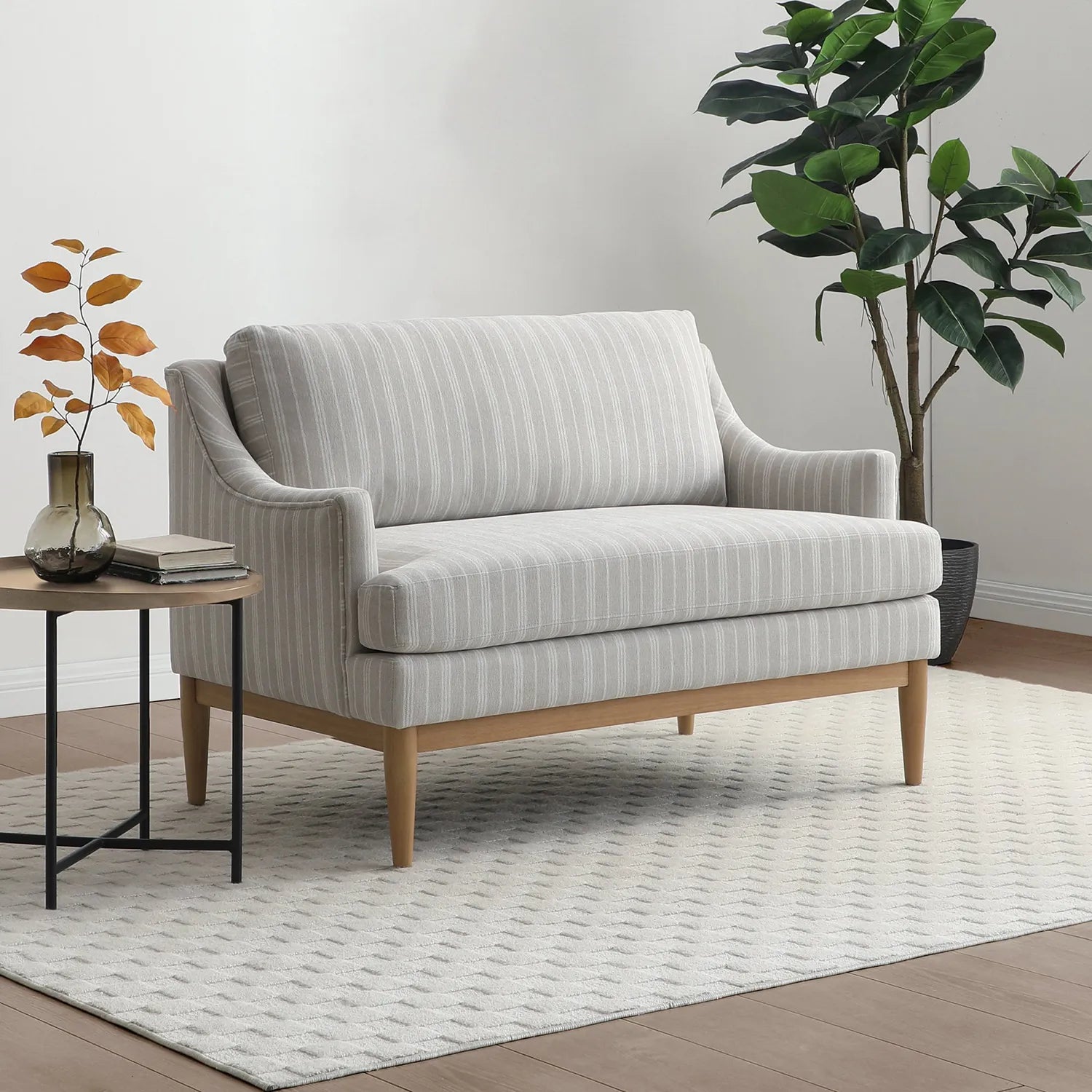 Rihanna Chennile Fabric Upholstered 2 Seater Chair