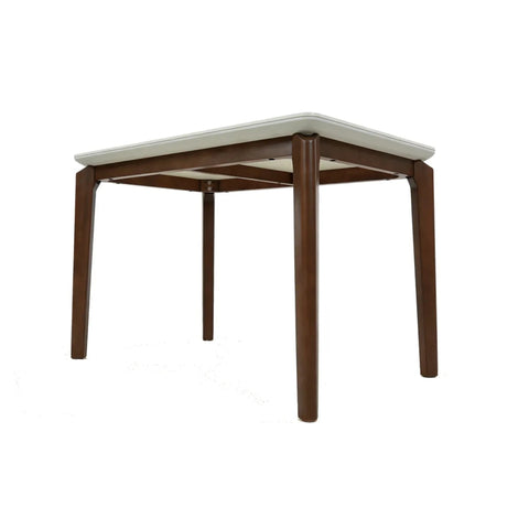 Rimni Small Walnut & Travertine Dining Table - W120cm