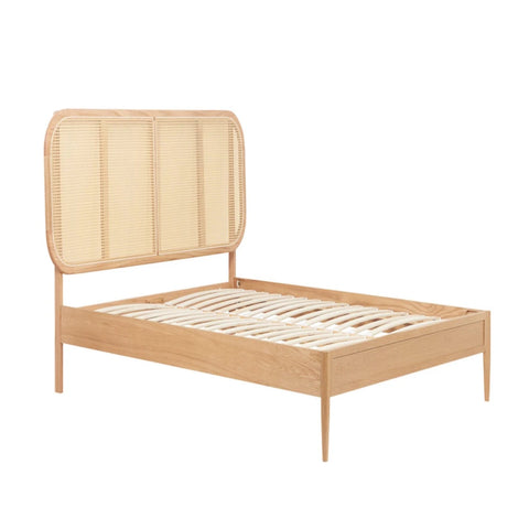 Natural wood structure with smooth finish and sturdy support.