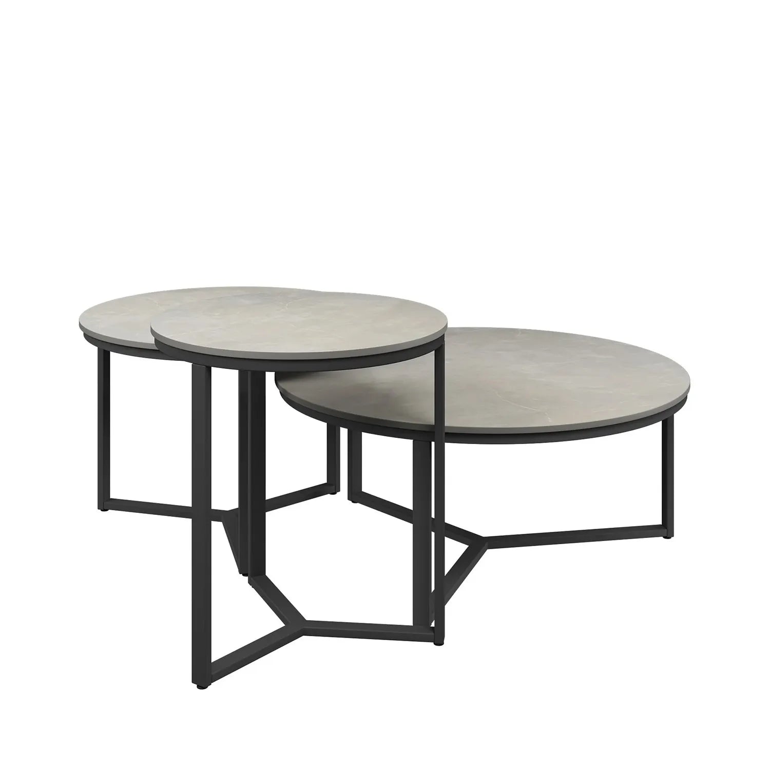 Rome 3 Piece Ceramic Coffee Table Set - Pendle Village Furniture