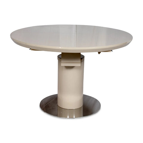 Romeo High Gloss Round Extending Dining Table