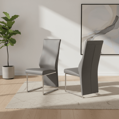 Romeo Leather Dining Chairs - Set of 4