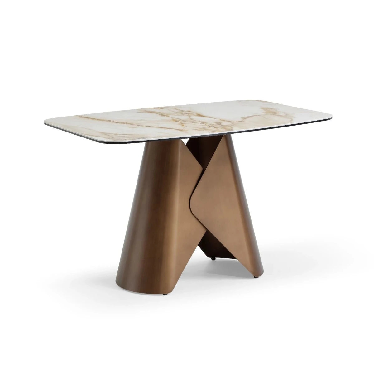 Rosa Dining Table Brass Pandora Classico 120cm