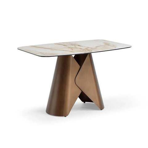 Rosa Dining Table Brass Pandora Classico 120cm