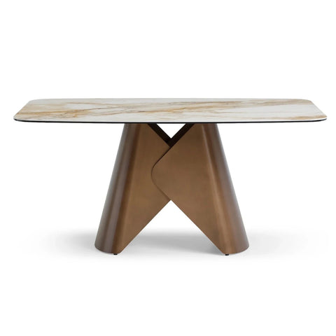 Rosa dining table with Pandora Classico stone top