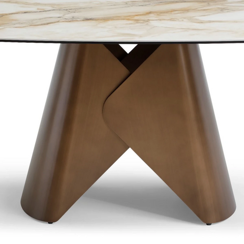 Rosa dining table with Pandora Classico stone top - Base