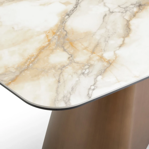Rosa dining table with Pandora Classico stone top - Table Top