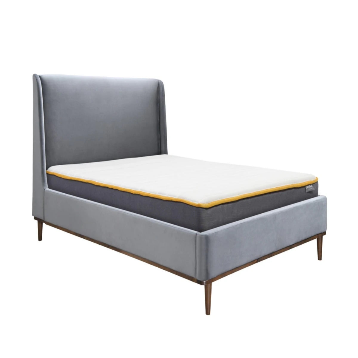 Comfortable mattress with supportive layers for restful sleep.