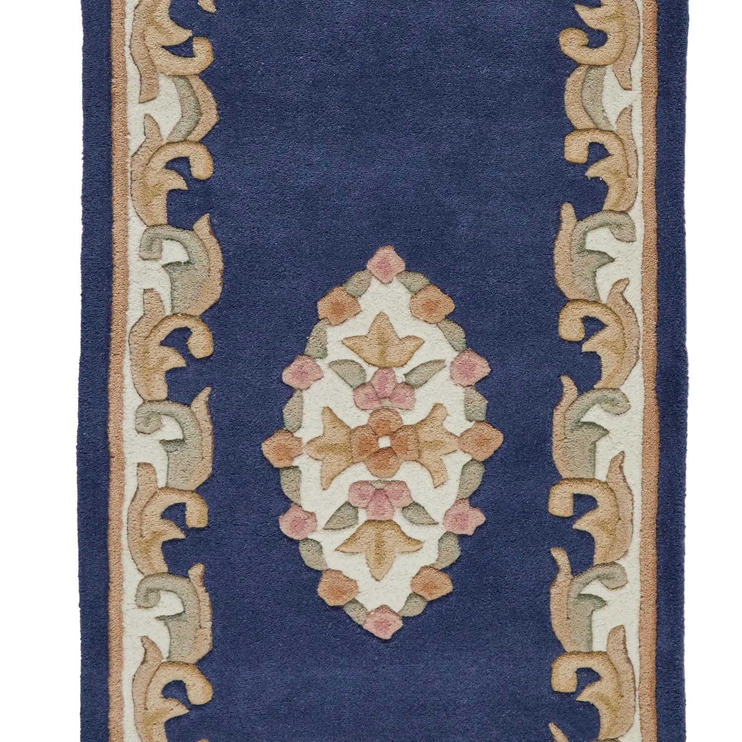 Royal Navy Traditional Hand Tufted Wool Runner Rug - Pendle Village Furniture