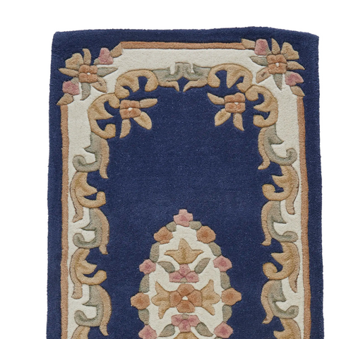 Royal Navy Traditional Hand Tufted Wool Runner Rug - Pendle Village Furniture
