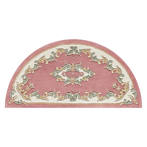 Royal Rose Round & Half Moon Traditional Hand Tufted Wool Rugs - Pendle Village Furniture