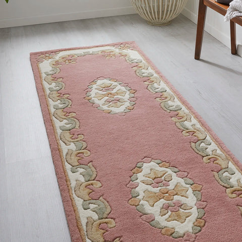 Royal Rose Traditional Hand Tufted Wool Runner Rug - Pendle Village Furniture