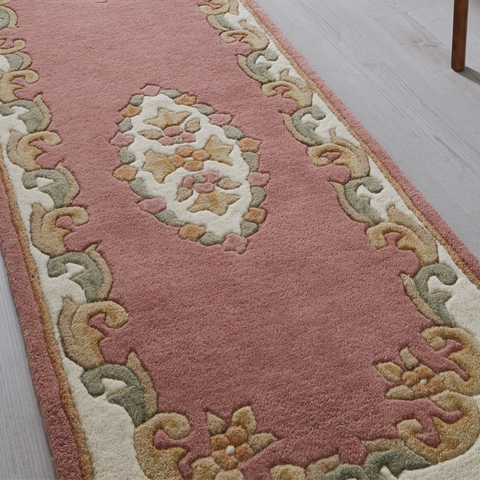 Royal Rose Traditional Hand Tufted Wool Runner Rug - Pendle Village Furniture
