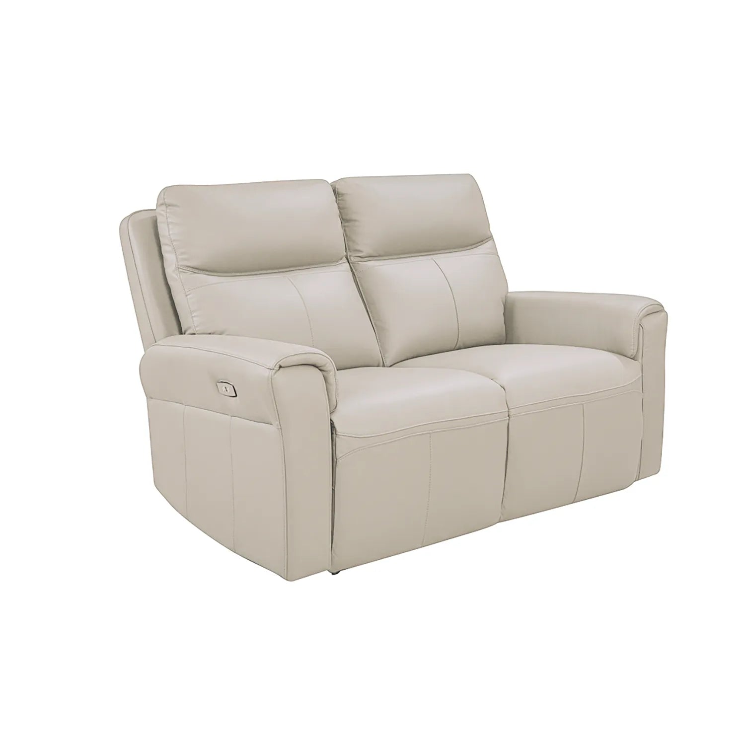 Dylan Stone Leather Electric Recliner 2 Seater Sofa