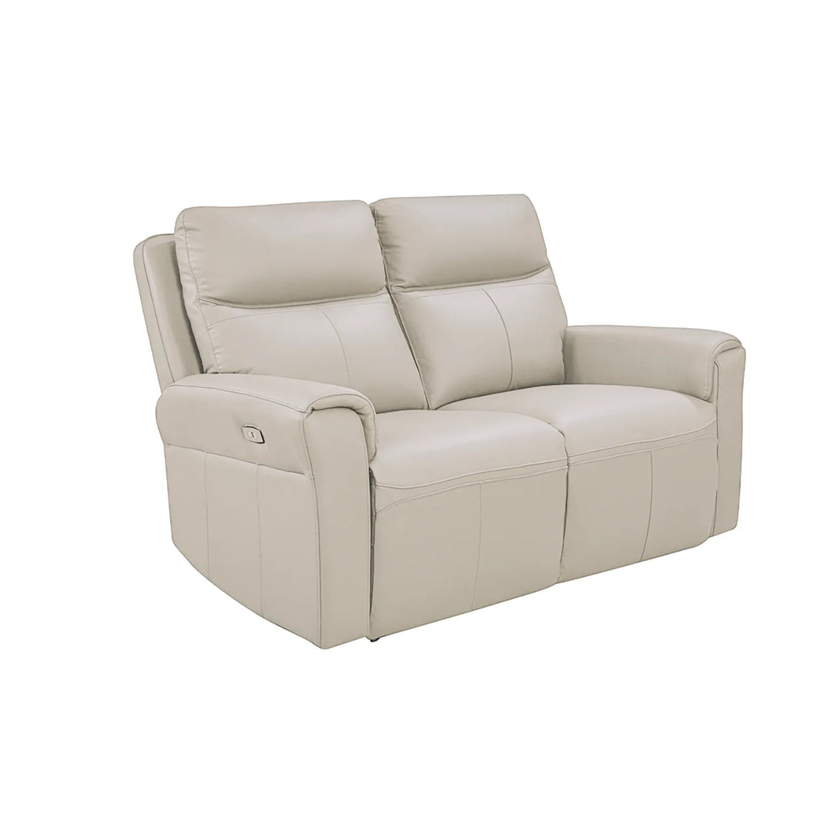 Dylan Stone Leather Electric Recliner 2 Seater Sofa