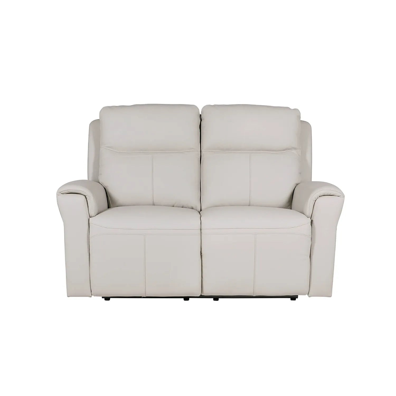 Russo Stone Leather Electric Recliner 2 Seater Sofa