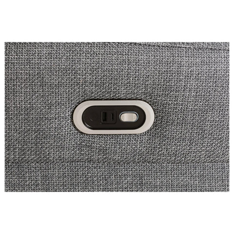 Dylan Charcoal Fabric  Seater Power Recliner Sofa