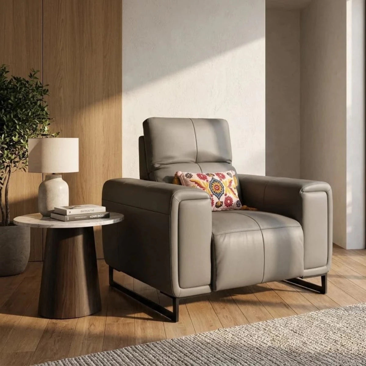 Adjustable headrest providing enhanced neck and head support.