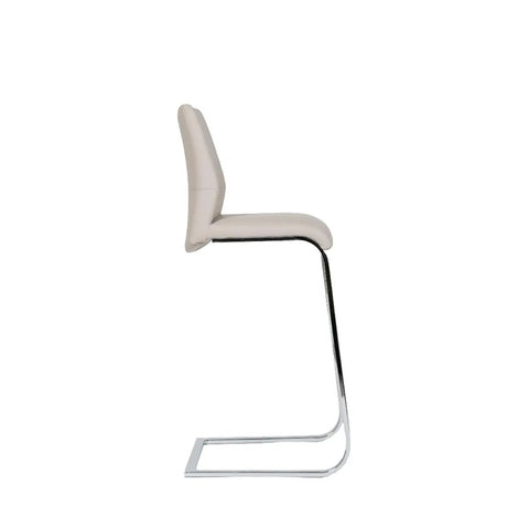 Bolton PVC Bar Chairs with Chrome Legs – Set of 2