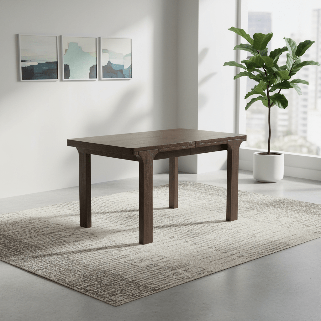Saint Amond 135-175cm Dark Wood Extending Dining Table