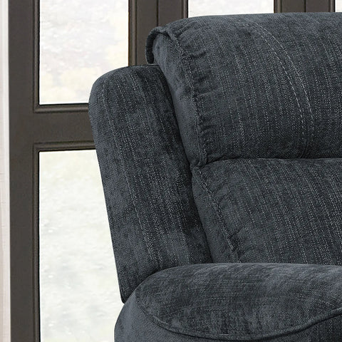 Salford Dark Grey Fabric Manual Recliner Sofa Collection - Pendle Village Furniture