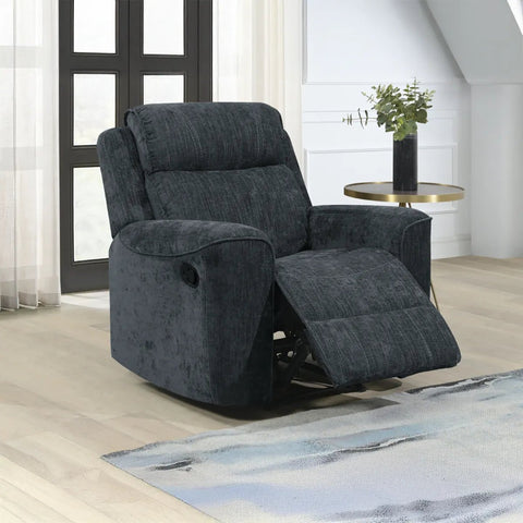 Salford Dark Grey Fabric Manual Recliner Sofa Collection - Pendle Village Furniture