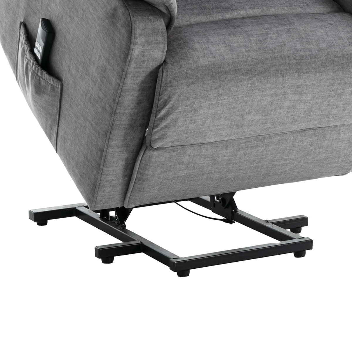 Salford Grey Lift & Tilt Recliner (Dual Motor) close up
