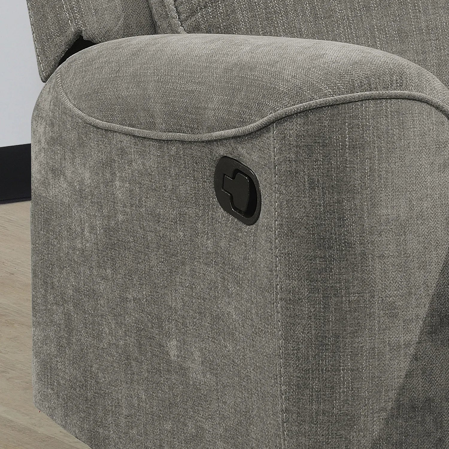 Salford Light Grey Fabric Manual Recliner Sofa Collection