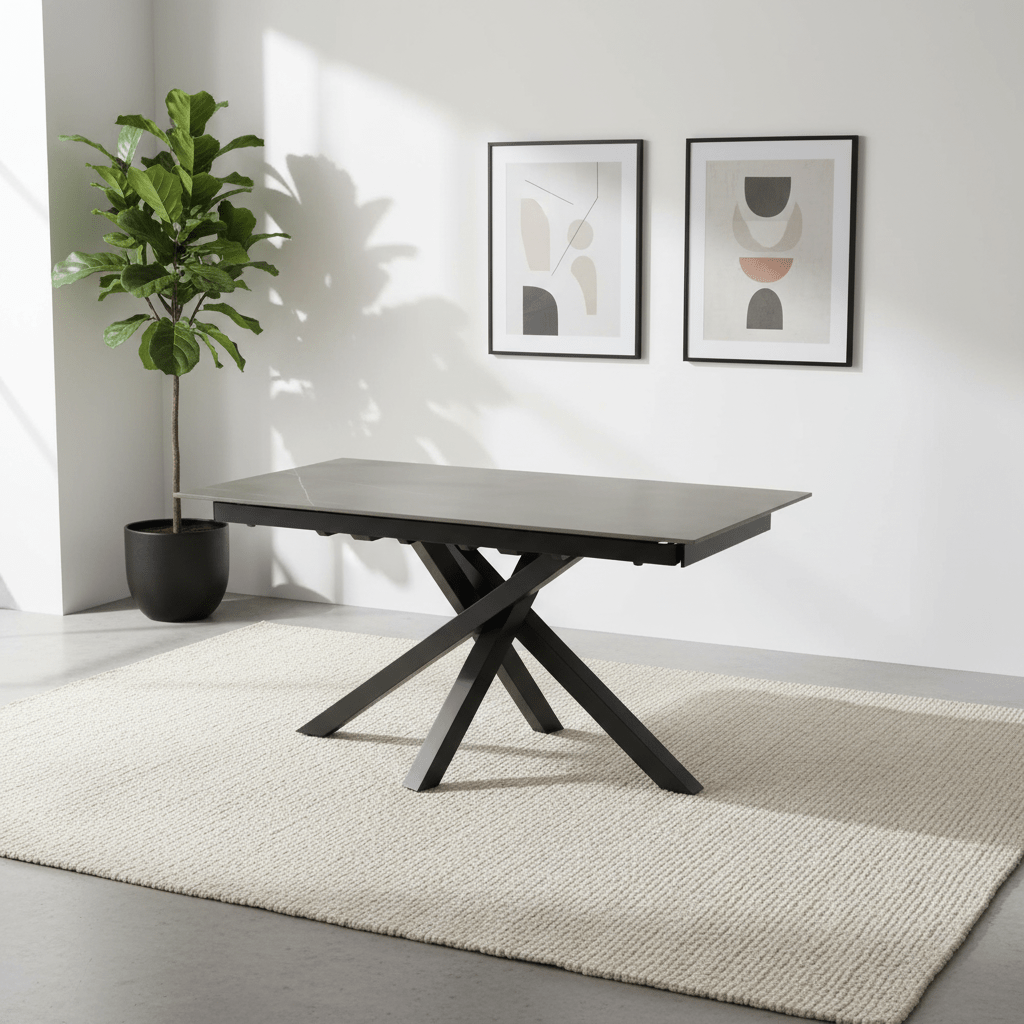 Samurai Extending Dining Table 160-240cm Matte Grey