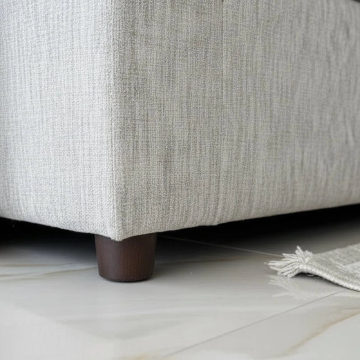 Strong corner sofa feet ensuring balanced weight distribution.