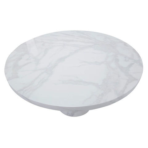 Karra White Round Marble Dining Table – 130cm - Pendle Village Furniture