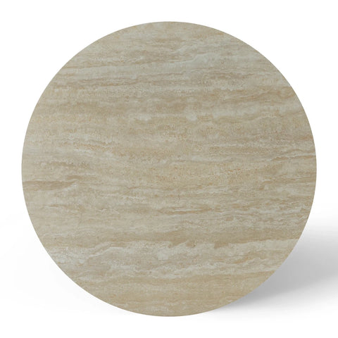 Shelby Ivory Travertine Dining Table 120cm