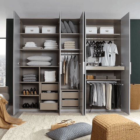 Shelf with Trouser Pull Out Orange Plus - Interior View Styed in a Living Room