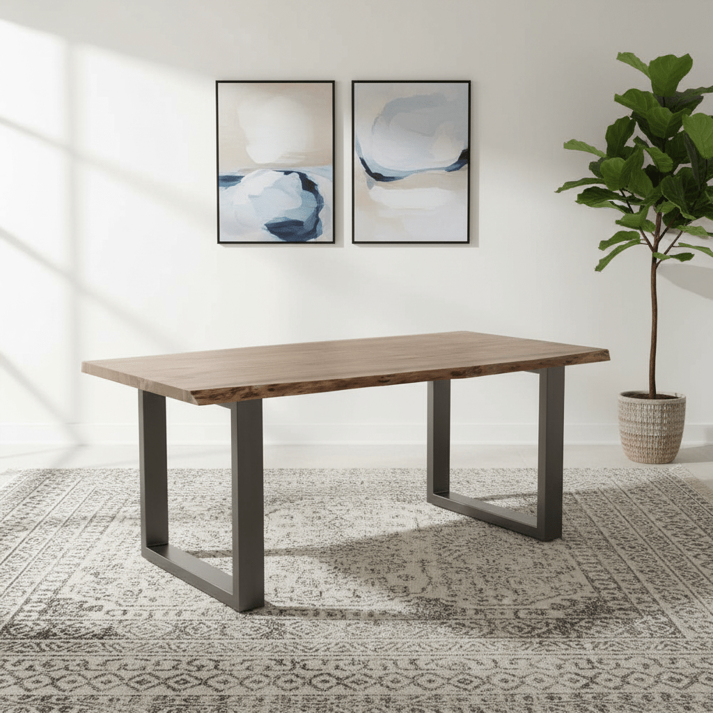 Sierra Live Edge Acacia Wood 2M Dining Table