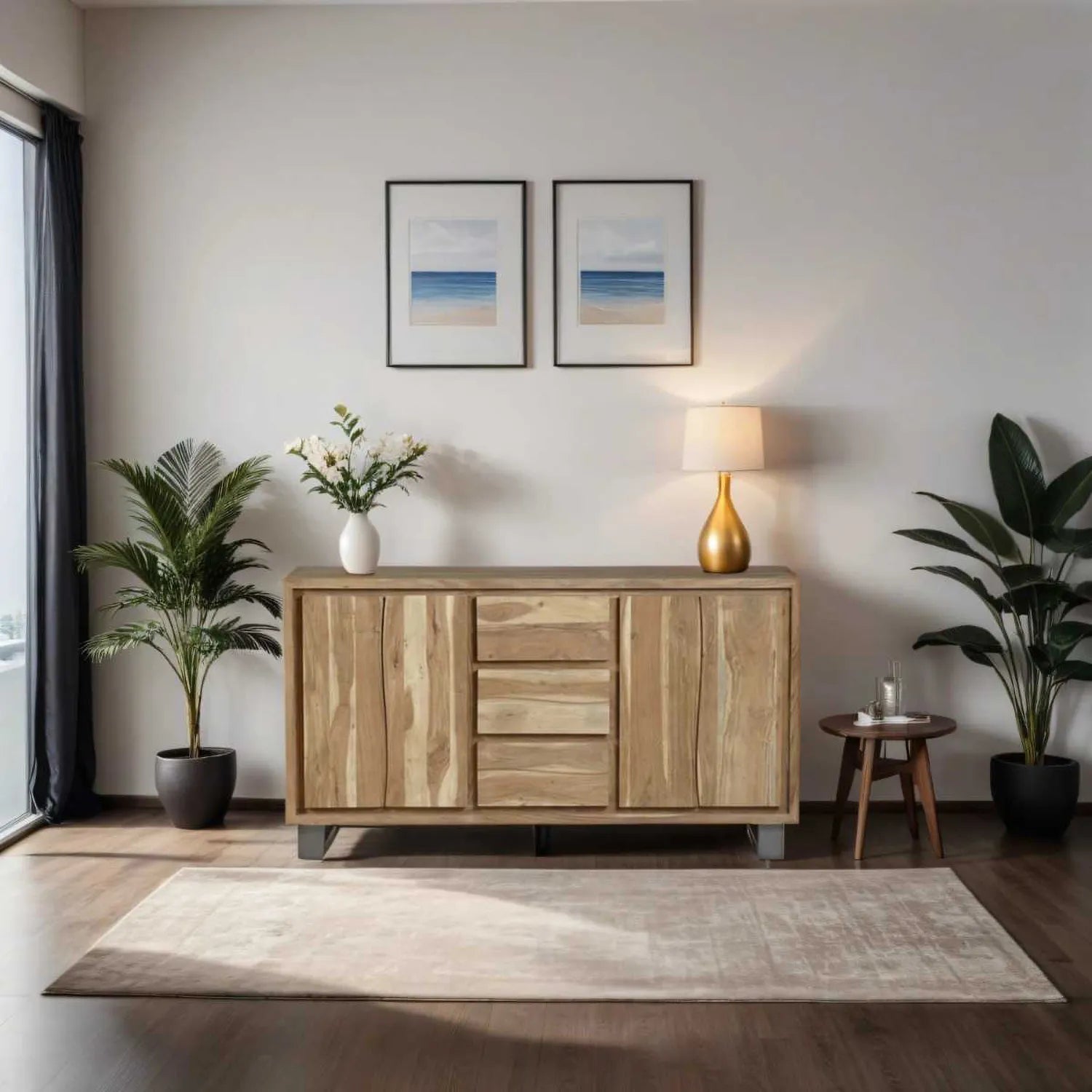 Sierra Live Edge Acacia Wood Extra Large Sideboard - Pendle Village Furniture