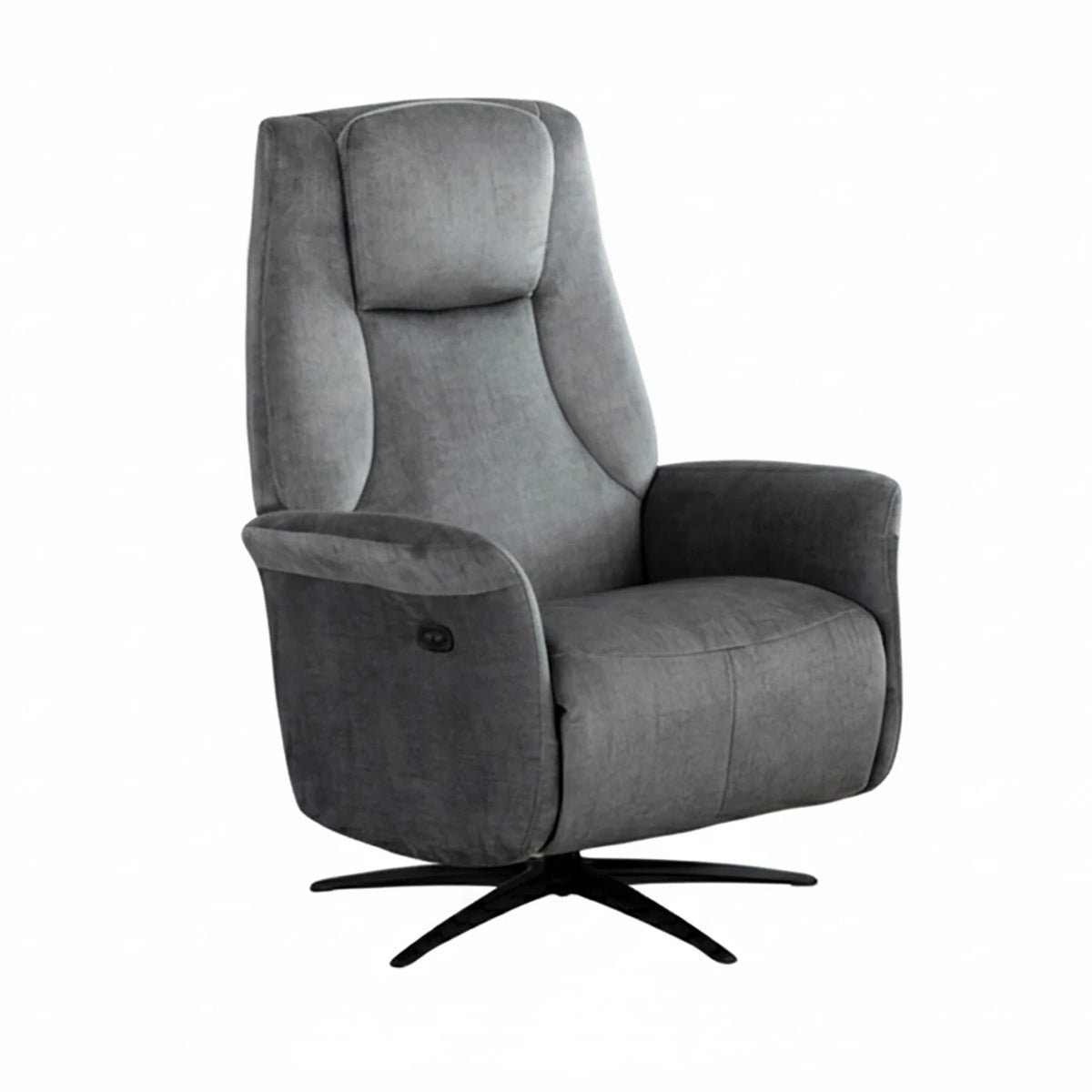 Skipton Grey Swivel Electric Recliner Chair - Pendle Village Furniture
