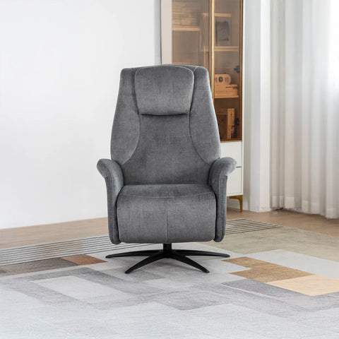 Skipton Grey Swivel Electric Recliner Chair - Pendle Village Furniture