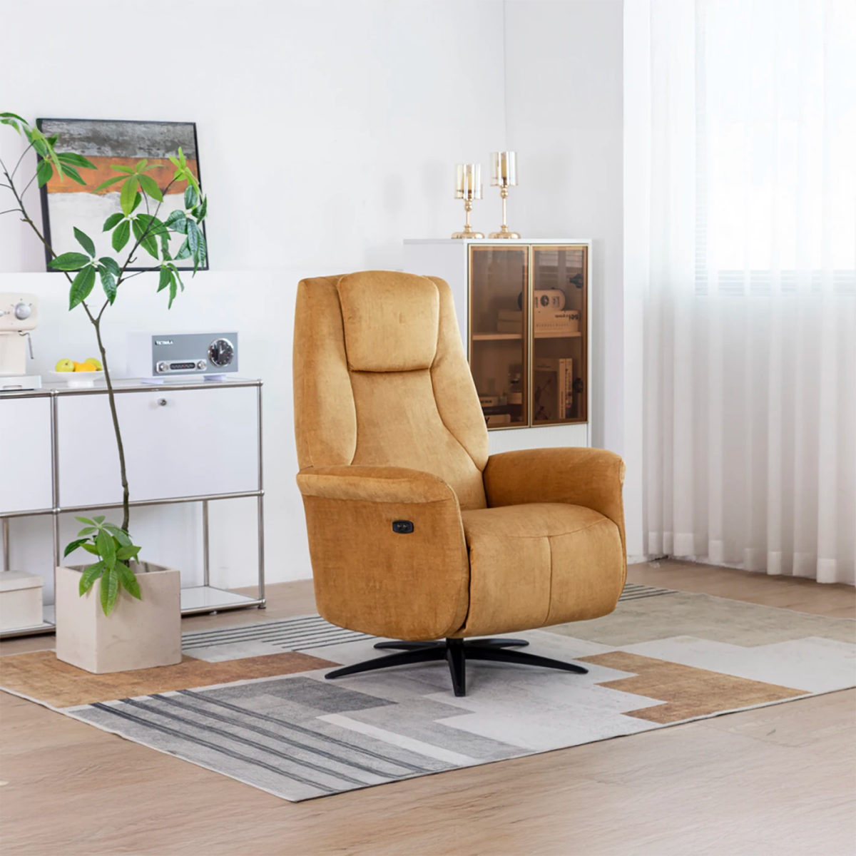 Skipton Amber Swivel Electric Recliner Chair - Pendle Village Furniture