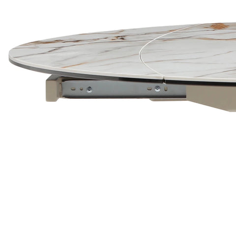 Skylar Champagne Round Extending Dining Table W140cm