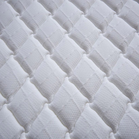 Pillow top design with soft foam comfort layer.