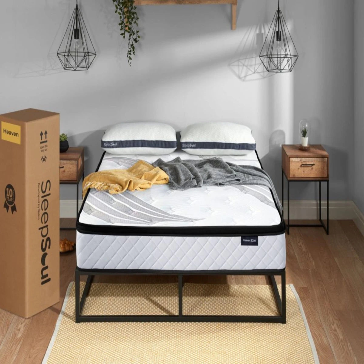 3000 pocket spring system providing targeted support.
