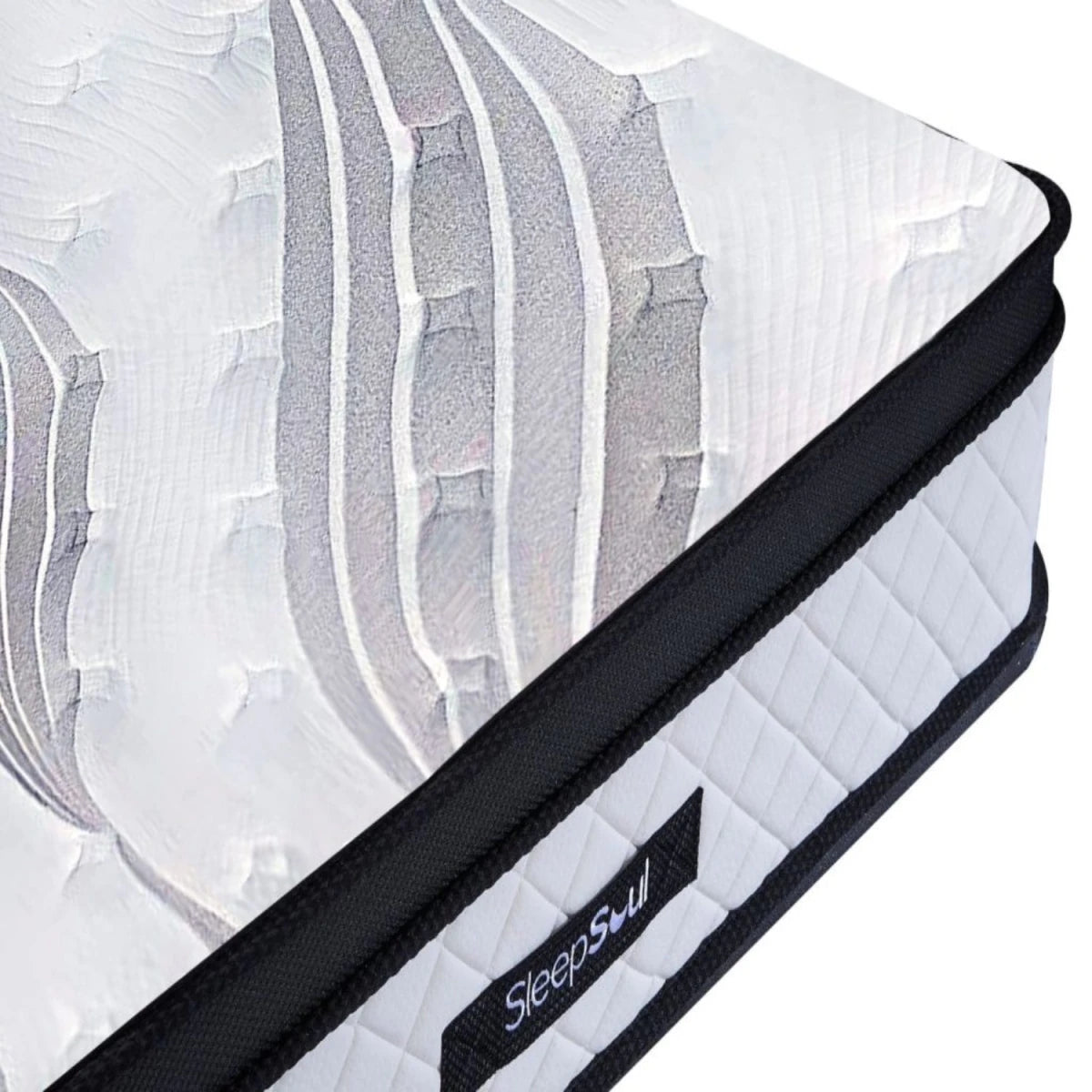 Soft foam layer providing plush comfort surface.