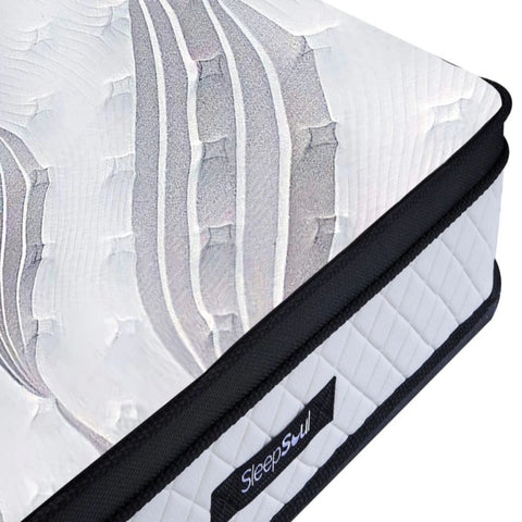 Soft foam layer providing plush comfort surface.