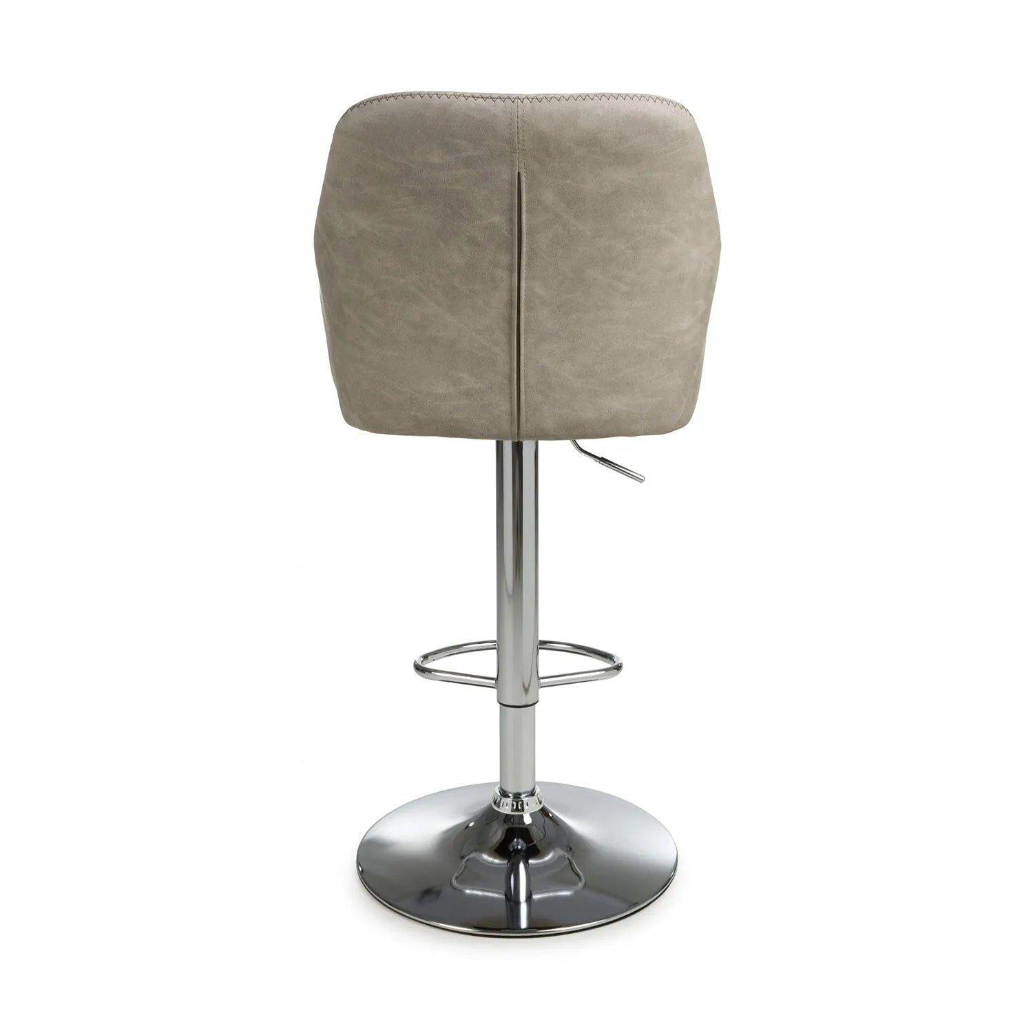 Sloan Curved Leather Effect Bar Stool – Pair of 2 - Pendle Village Furniture