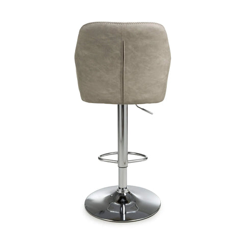 Sloan Curved Leather Effect Bar Stool – Pair of 2 - Pendle Village Furniture