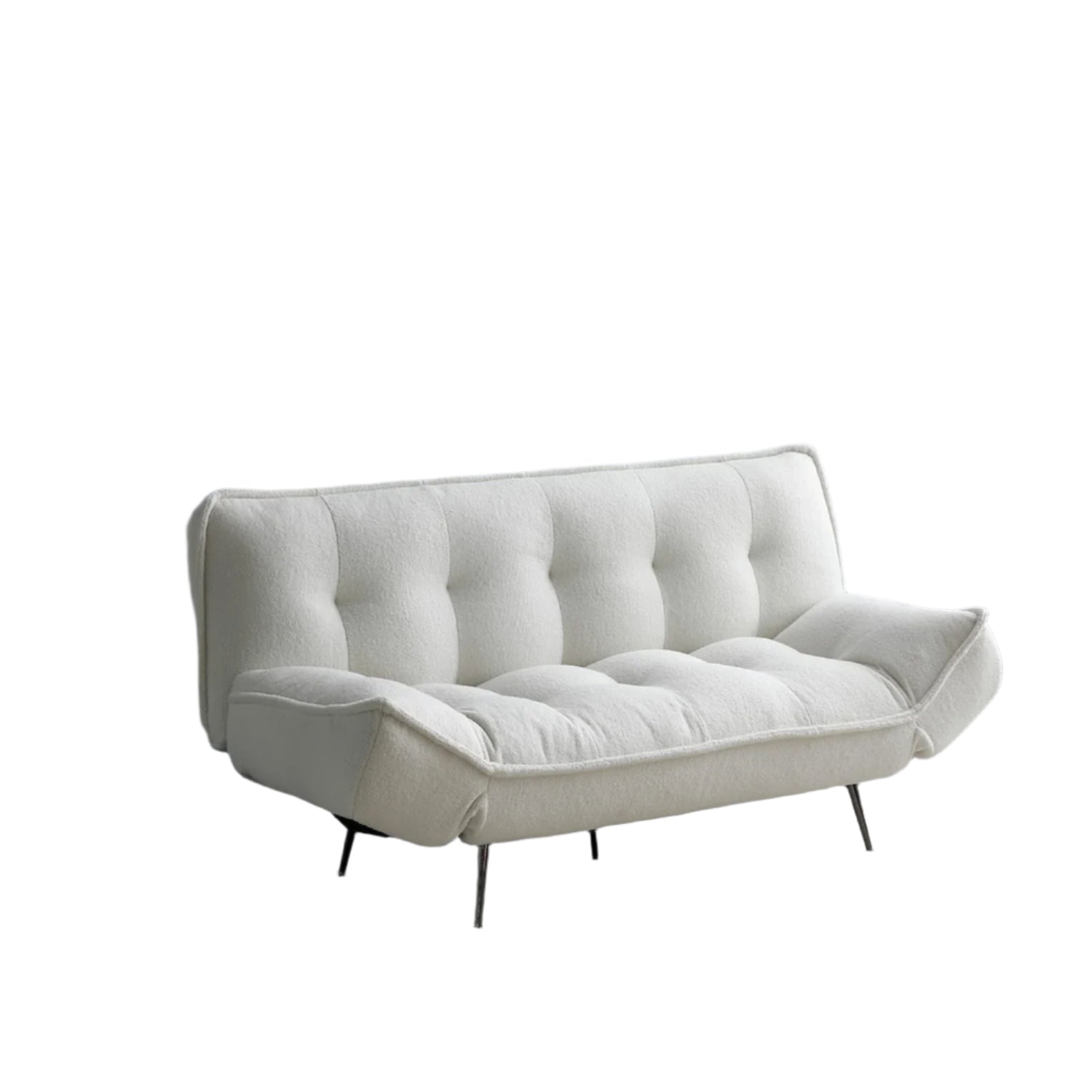 Sofia Cream Fabric 3 Seater Sofa Bed, also available in Grey 