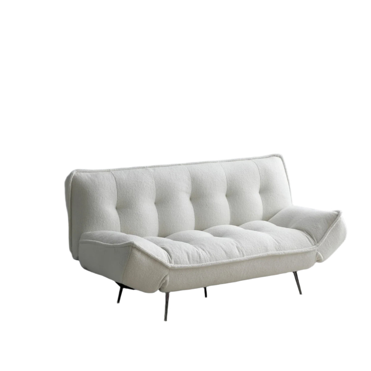 Sofia Cream Fabric 3 Seater Sofa Bed, also available in Grey 