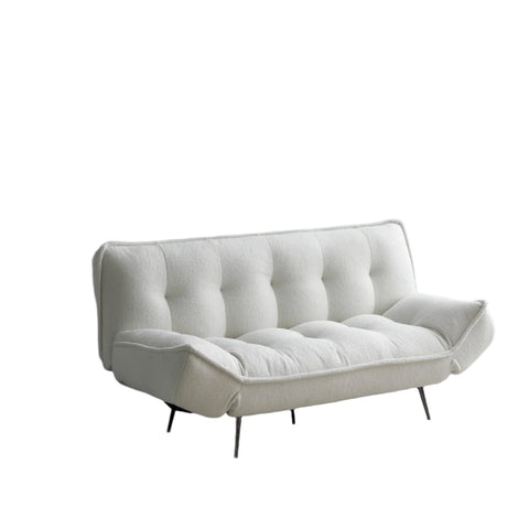 Sofia Cream Fabric 3 Seater Sofa Bed, also available in Grey 