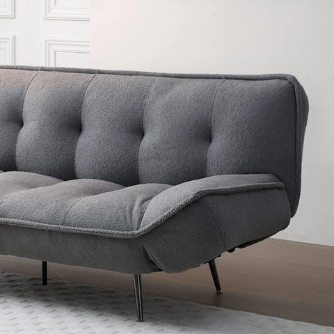 Sofia Cream Fabric 3 Seater Sofa Bed, also available in Grey - Close up of fabric